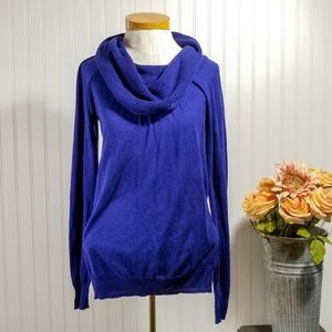 | the limited | royal blue cowl neck sweater